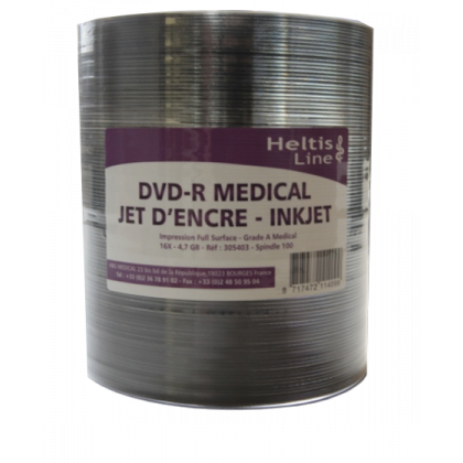 DVD Premium grade A medical - jet d'encre (100 unités)