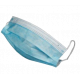 Masque de protection type 2R bleu - 3 plis (boite de 50)