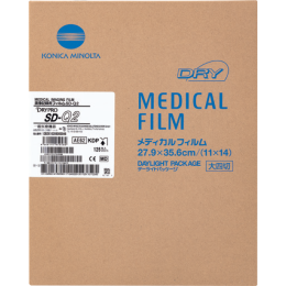 Film radiographique laser sec Konica SD-Q2 (Carton de 4 x 125 films)